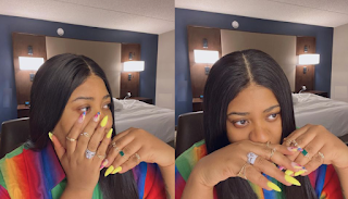 Nkechi Blessing Sunday Almost crying After Spend 6k on her Nails